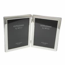 Image of Impressions Silverplated Photo Frame 4x4 4x6 5x7 6x8 8x10 + Multi Picture Frame