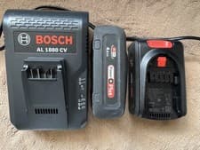 Image of Bosch Al 1880 CV Power Plus 18V Battery Charger with 4.0Ah Batteries