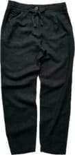 Image of NEXT CASUAL Black Woman's Tapered Leg Linen Blend Trousers SZ 8/22 ONLY £4.95