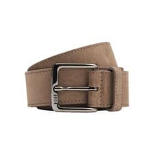 Image of BOSS Belt - BOSS Ronnie Suede Belt - Taupy Beige - 50537177 - BNWT