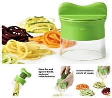 Image of OXO GOOD GRIPS Hand Held Spiralizer - BPA FREE Vegetable & Fruit Noodle Maker