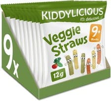 Image of Kiddylicious Veggie Straws - Delicious Snacks for Kids - Suitable for 9+ Months