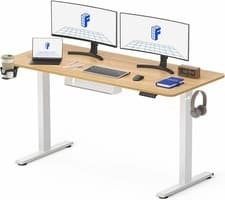 Image of FLEXISPOT Electric Standing Desk 140x60cm Height Adjustable Sit Stand Marple