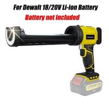 Image of 4 Speed For DeWalt XR DCB 18V 20V Li-ion Battery Cordless Caulking Gun W/ Light