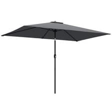 Image of Outsunny Garden Parasol, Outdoor Umbrella with Tilt Function, Dark Grey