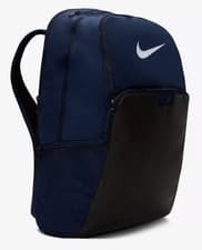 Image of NIKE BRASILIA 9.5 TRAINING BACKPACK XL 30L NAVY BLACK WHITE TIEMPO DM3975-410