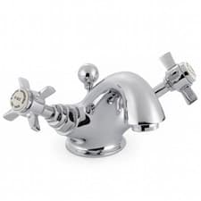 Image of Hemsworth Chrome Mono Basin Mixer Tap with Click Waste - Classic Design