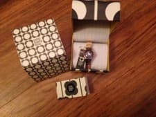 Image of ORLA KIELY Polished Rose Gold Plated FRANKIE Bracelet WATCH OK4012 New