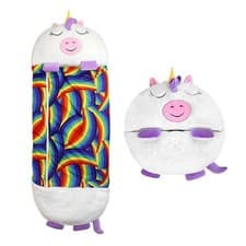 Image of Sleeping Bag Happy Napping Napper Kid FUNNY Pillow Warm Camping Unicorn GiftNEW/