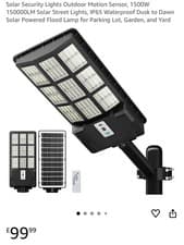 Image of Solar Security Light Outdoor Motion Sensor Street Waterproof Flood Lamp Garden