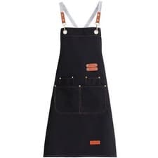 Image of Kitchen Apron Waterproof Oil Proof PVC Pockets Chefs Cook BBQ Unisex Uk Seller 