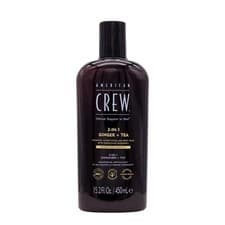 Image of AMERICAN CREW - 3-IN-1 GINGER + TEA - Shampoo, Conditioner and Body Wash - 450ml