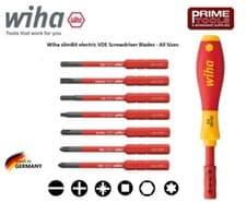 Image of Wiha Screwdriver SlimBits VDE Bits Slim Vario Slotted Phillips Torx Pozi Hex