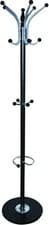 Image of 14 Hook Hat & Coat Stand with Umbrella Holder Steel Hall Tree Rack 176cm UK