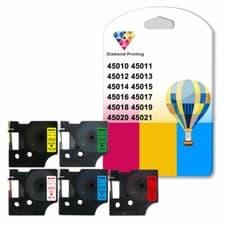 Image of Compatible Label Tapes For Dymo D1 Series 12mm x7m LabelManager 160 450 printer