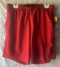 Image of U.S. Polo Assn Swim Trunks Men's Medium Board Shorts Red Large NWT