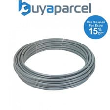 Image of Polypipe PolyPlumb PB2515B 15mm X 25m Coil Barrier Pipe - Grey