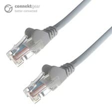 Image of Connekt Gear 0.5m RJ45 Cat5e UTP Stranded Snagless network cable - GREY