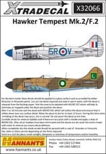 Image of Xtradecal 32066 1:32 Hawker Tempest Mk.II
