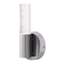 Image of Modern Chrome LED Bathroom Wall Light IP44 Low Energy Lighting