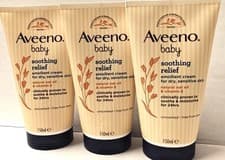 Image of Aveeno Baby Soothing Relief Emollient Cream 150ml - Pack Of 3