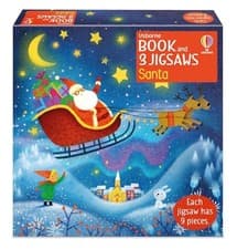 Image of Usborne Book and 3 Jigsaws Santa By Kate Nolan Festive Storybook | Kate Nolan