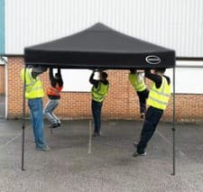 Image of MAXIMUS® HEAVY DUTY POP UP GAZEBO 3mx3m COMMERCIAL MARKET STALL & 4 WEIGHT BAGS
