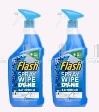 Image of x2 - Flash Spray Wipe Done Bathroom Anti-Bac Cleaning Spray White Blossom