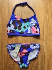 Image of Adidas Girl's Bikini Swimsuit Swimwear Trunk Swimming Costume Junior Multicolour