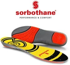 Image of Sorbothane Double Strike Insoles | Heel & Forefoot Shock AbsorptionShock Stopper