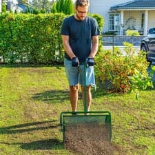 Image of Compost Spreader, 24" Peat Moss Spreader with Adjustable Handle