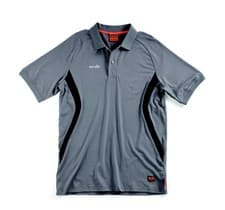 Image of Scruffs Tech Polo Shirt  Graphite Size Small