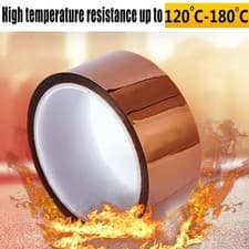 Image of Kapton Polyimide Tape Heat Resistant Adhesive Insulation 5 - 100mm Wide 33M Long