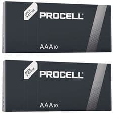 Image of 20x Duracell Industrial AAA Alkaline Batteries Replaces Procell LR03