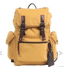 Image of My Hero Academia Deku Yellow Backpack with pin badge official Jump Store 2021 JP