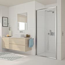 Image of Merlyn Arysto 6 Bifold Shower Door 900mm Chrome Finish 1950mm Height Left Hand