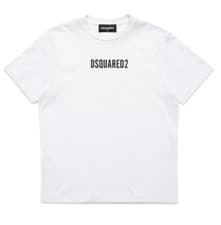 Image of DSQUARED2 Junior Crew-neck jersey T-shirt with logo White Size 10 Years