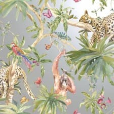 Image of Jungle Forest Animal Wallpaper Leopard Deer Tiger Snake Leopard Zebra Skin Print