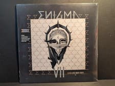 Image of Enigma Seven Lives Many Faces EU 12 Track LP Reissue 2021 Black Vinyl Monochrom