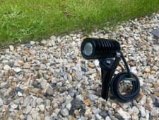 Image of Mini 230V 3W LED IP65 Exterior Spotlight Cool White c/w Spike, 40mm Dia x 75mm L