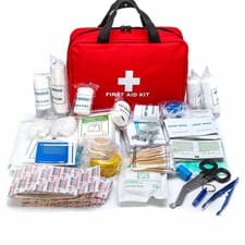 Image of First Aid Kit, 45 Piece Emergency Medical Kit Bag, Travel Holiday Workplace Car