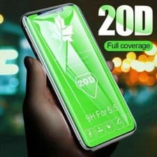 Image of PACK OF 2 Screen For Protector iPhone X 13 14 15 16 17 20D Curved TEMPERED GLASS