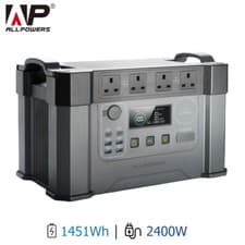 Image of ALLPOWERS 2400W 300W 200W Portable Power Station Outdoor Camping Solar Generator