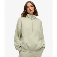 Image of Superdry studios half zip sweatshirt Dusty Sage