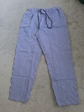 Image of British Army Chef Chefs Trousers Blue White Check Unisex XL Extra Large New