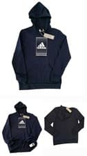 Image of adidas Badge of Sport Navy Fade Overhead Hoodie Junior Size 15-16 Y / 36" Chest