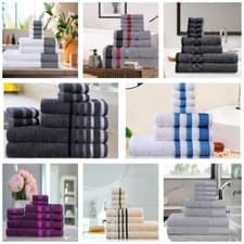 Image of 100% Egyptian Cotton Luxury 8-Piece Towel Bale Set – Face, Hand & Bath Towels