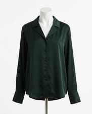 Image of Z Supply Ana Satin Top Garland Green
