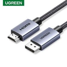 Image of UGREEN 4K Displayport to HDMI Cable, Male to Male HDR HDCP Braided Cable 1/2/3M