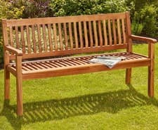Image of acacia 3 seater garden bench (Ex display )